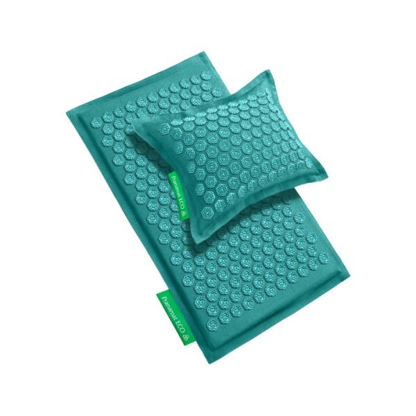 Pranamat Set (Mat + Pillow)  Turquoise & Turquoise